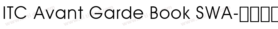 ITC Avant Garde Book SWA字体转换